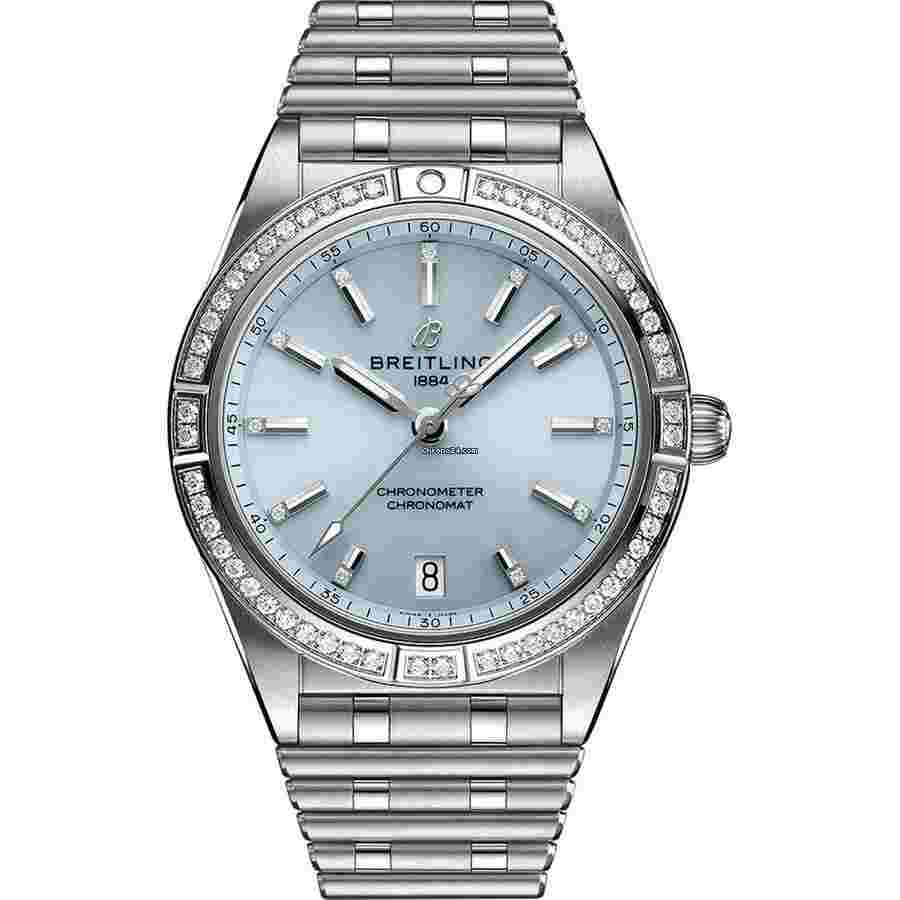 Breitling Chronomat 36
b01 36mm G10380591C1G1Automatic Stainless Steel With Diamond Bezel Ice Blue Dial Watch