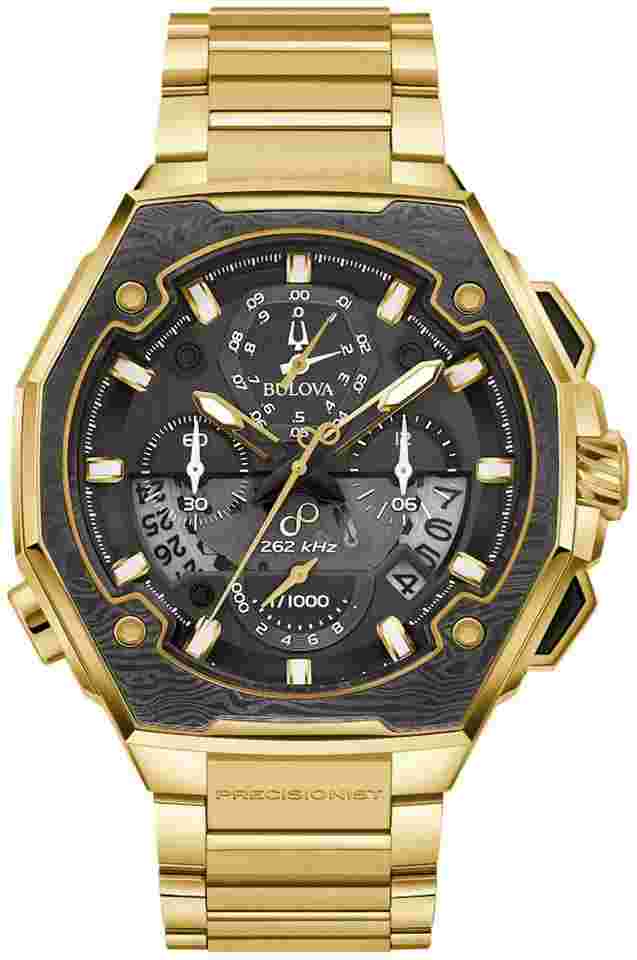 Bulova Precisionist men's chronograph watch Bulova Precisionist Series X Chronograph 98B429 Damascus Steel
