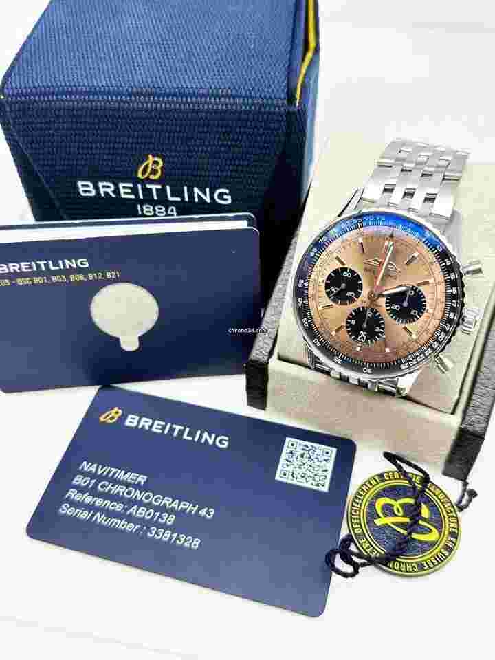 Breitling Navitimer
B01 Ab0138 43mm Copper Dial Stainless Steel Box Paper 2022
