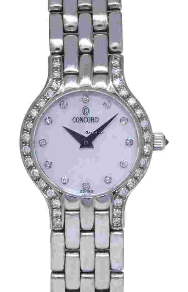 Concord
Les Palais 18k White Gold MOP & Diamond Ladies Quartz Watch 69-25-264