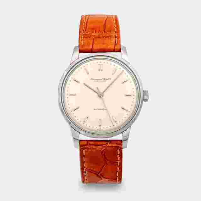 IWC | Super Jumbo Dresswatch | Santoni "Deep Orange" | Super Jumbo "Extra Big" 37mm | Pearl White Dial | 1960s Pellaton Automatic