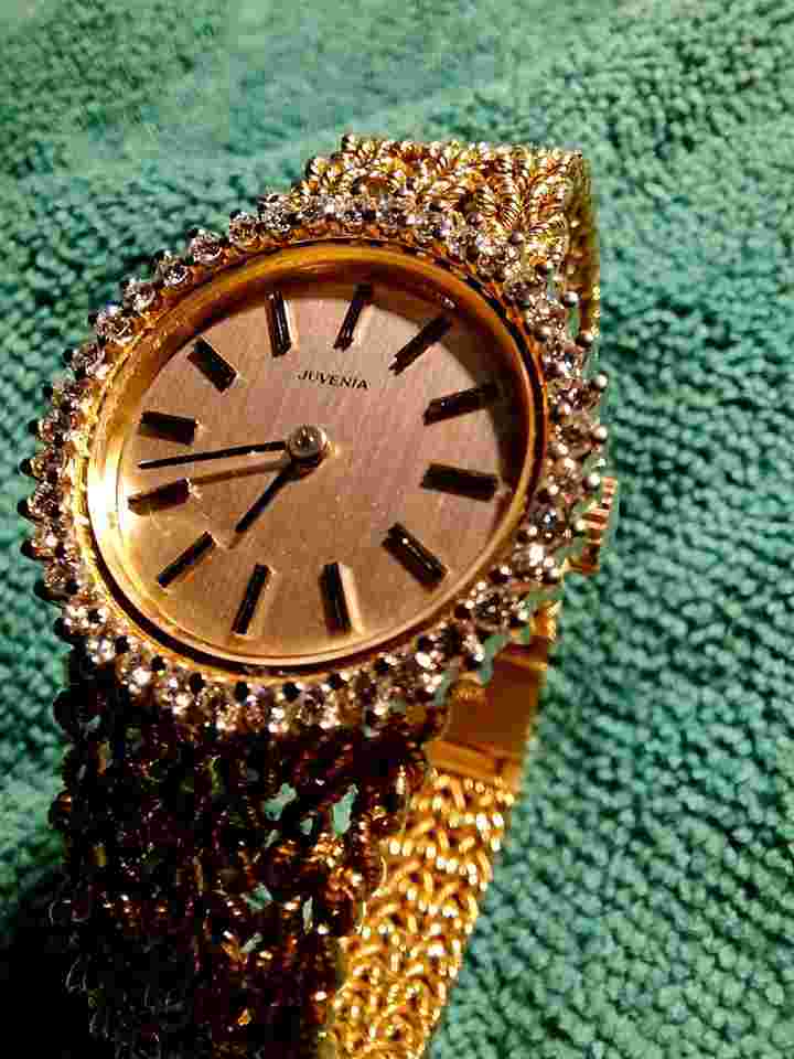 Juvenia Unbekannt Goldarmbanduhr 750 Gold 38 Brillanten 0,76ct 40,8g Gold