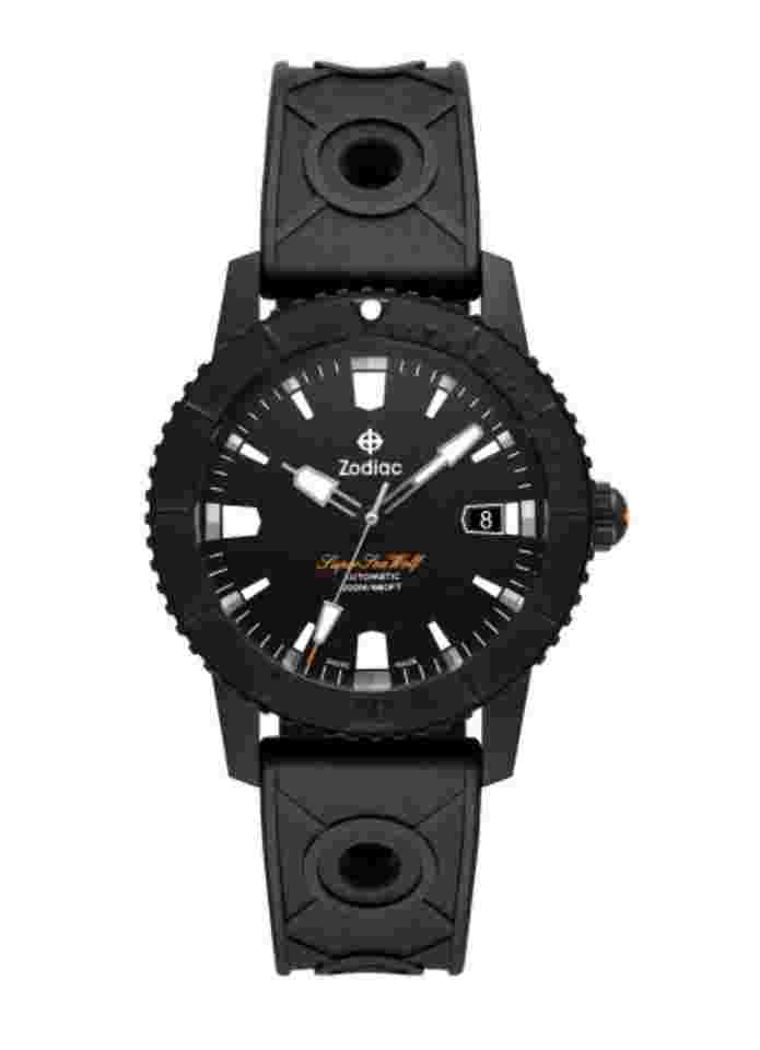 Zodiac Sea Wolf
ZO9297 Super Sea Wolf Compression Diver 40 mm Automatic Men's Watch