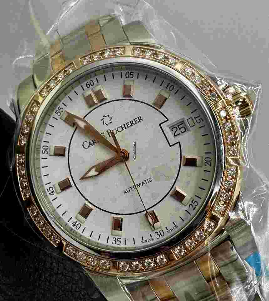Carl F. Bucherer Patravi
AutoDate 18k Rose Gold & Steel Diamonds 38mm