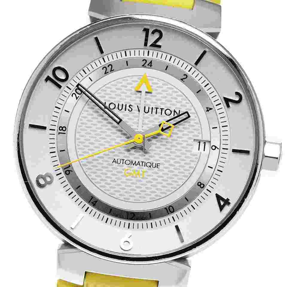 Louis Vuitton Tambour Moon GMT Q8D31 Automatic Mens HOUB-0