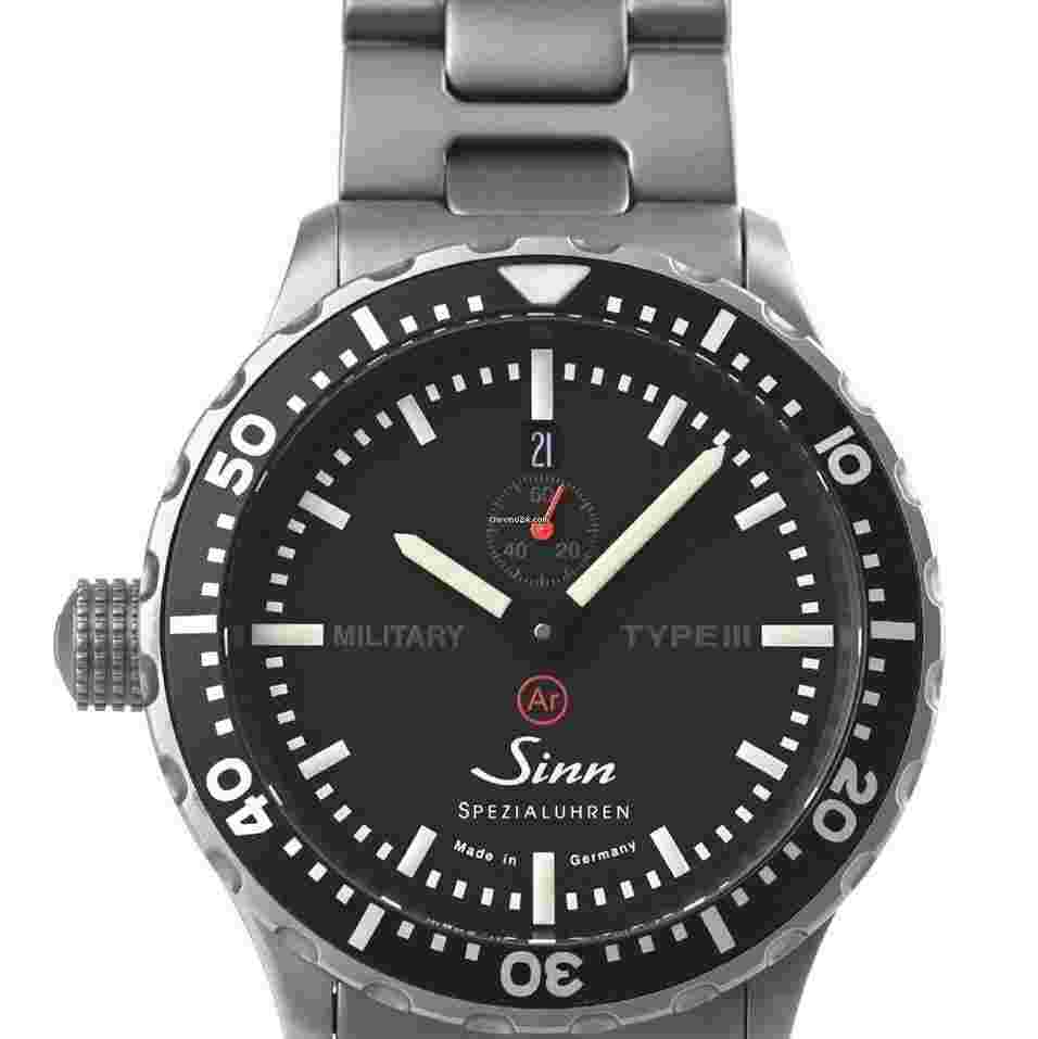 Sinn
Military Type III Limited 300 Automatic Stainless Steel Date 43.0mm Papers