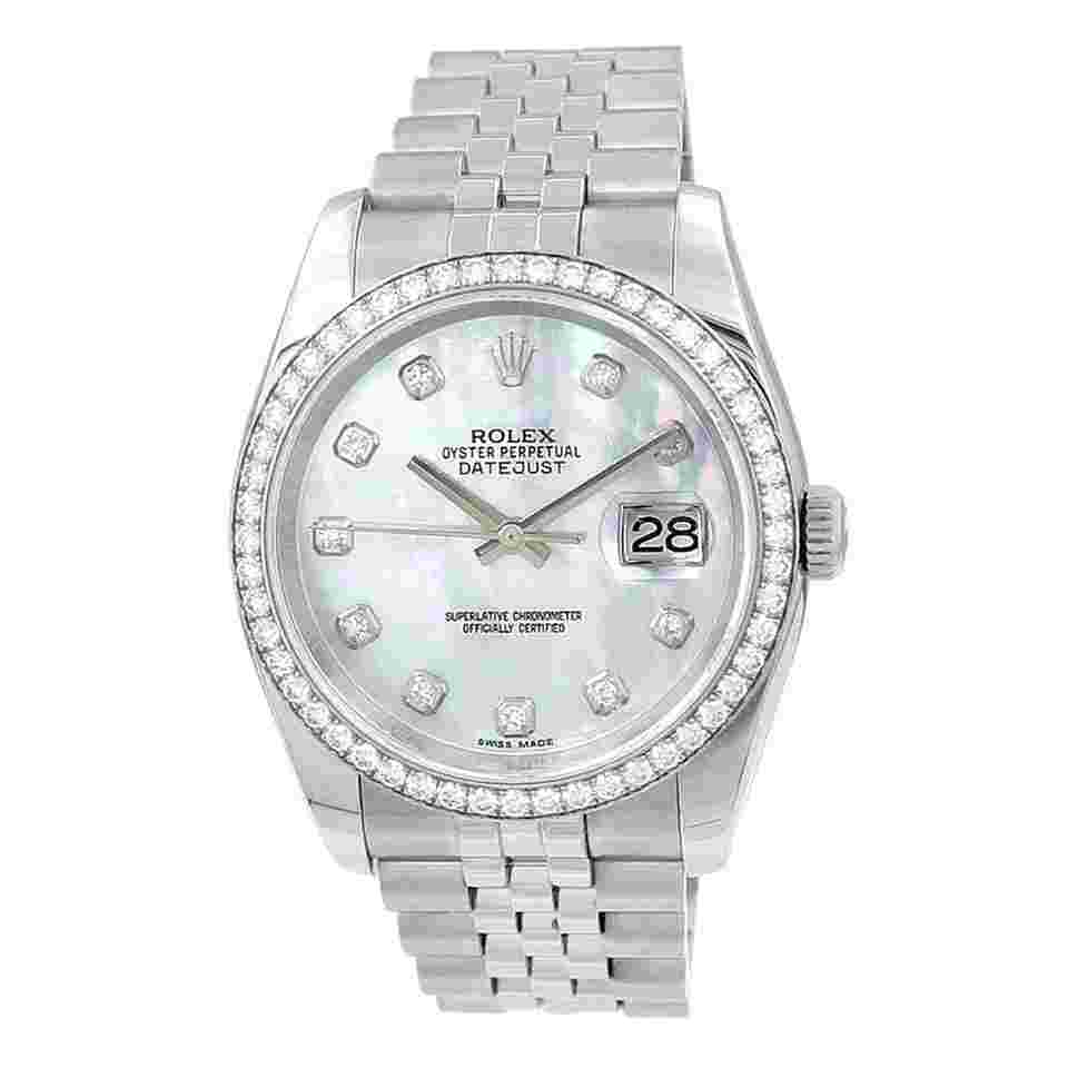 Rolex Datejust 36
36mm Stainless Steel MOP Datejust Watch
