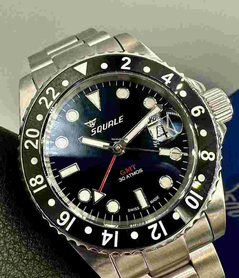 Squale
1545CG-CER GMT Ceramica Swiss ETA 2893 Automatic Movement 30 Atmos 300m
