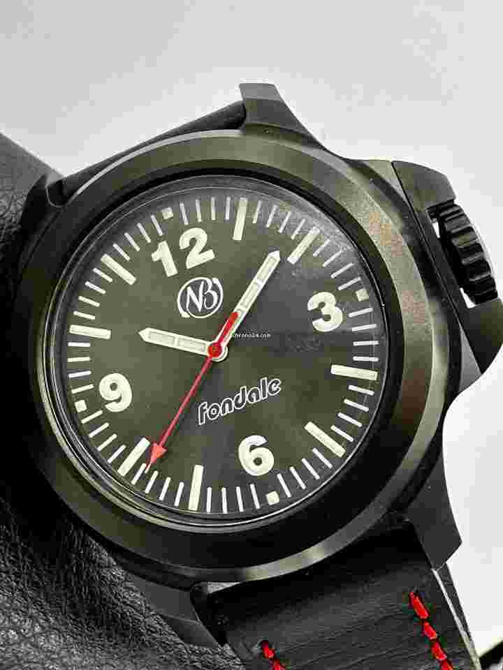 Ennebi
                           
                                 FONDALE Black DLC Coated Grey Sunburst Dial Swiss 44mm 1000m Serviced