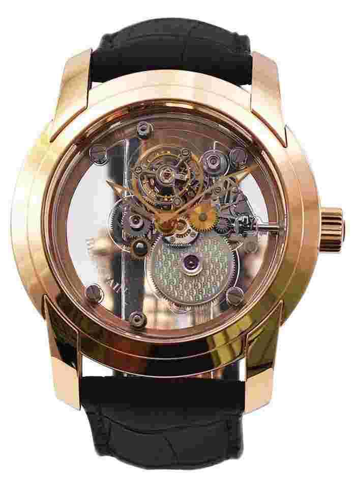 Blancpain
L-Evolution One-Minute Flying Carousel in Rose Gold Limited Edition On Black Alligator Leather Strap with Sapphire Dial Includes additional Black Leather Strap