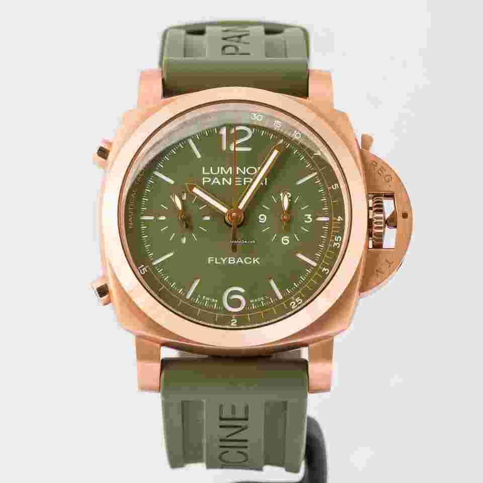 Panerai
Luminor 1950 Flyback Chronograph Dhoni Limited Edition 77 pieces Rose Gold 44mm (PAM01057)