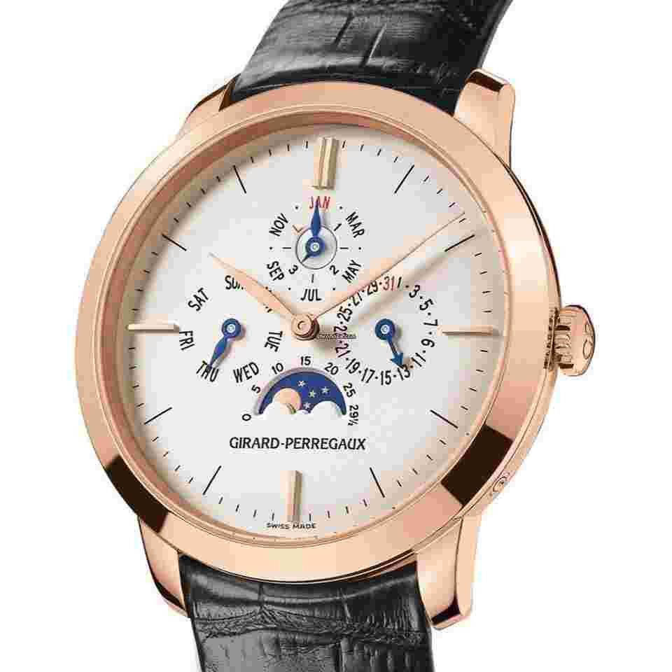 Girard Perregaux 1966
Vintage 1966 Men's Perpetual Calendar Moonphase 90535-52-131-BK6A