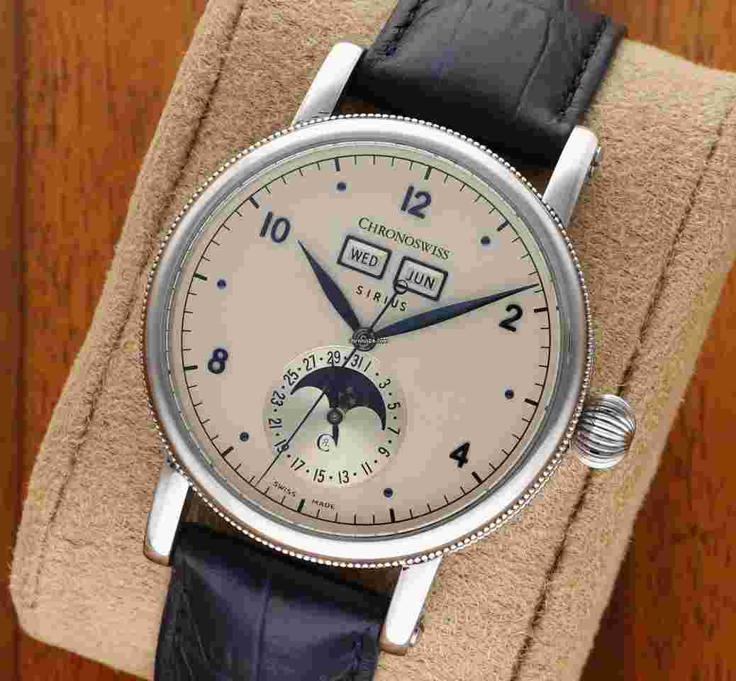 Chronoswiss Sirius
Triple Date Mondphase Automatik Herren Uhr CH9343 Fullset TOP ZUSTAND