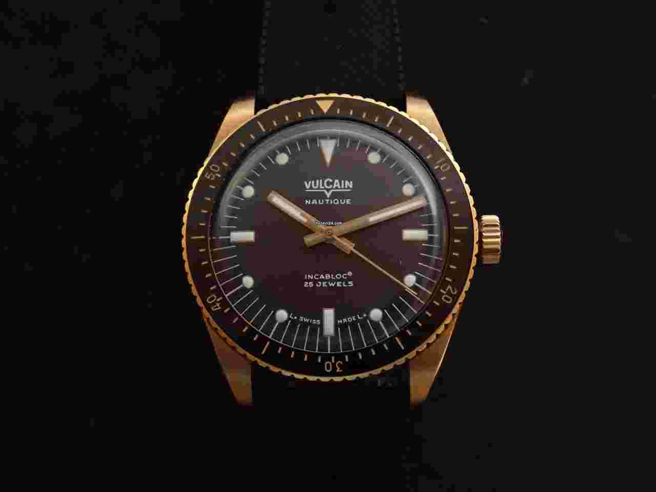Vulcain
Skindiver Nautique Swiss Automatic Bronze Men's Watch New Full set