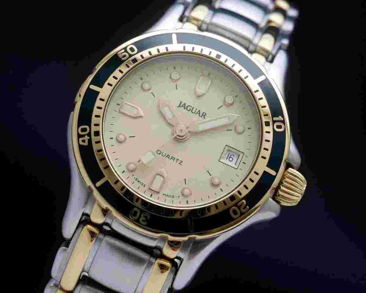 Jaguar New Old Stock Diver Ladies' sand dial a beauty vintage NOS SERVICED WARRANTY