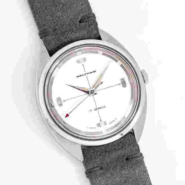 Waltham 1960's Vintage Waltham Ref. B-311C Stainless Steel Watch ( 15098)