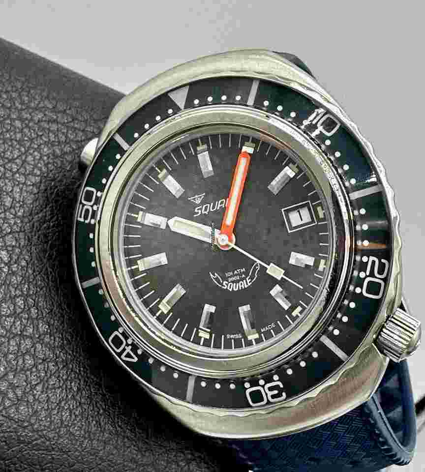 Squale
Rare Squale Professional 101 Atmos Ref 2002A Blue/Grey 1000m Diver 44mm Swiss