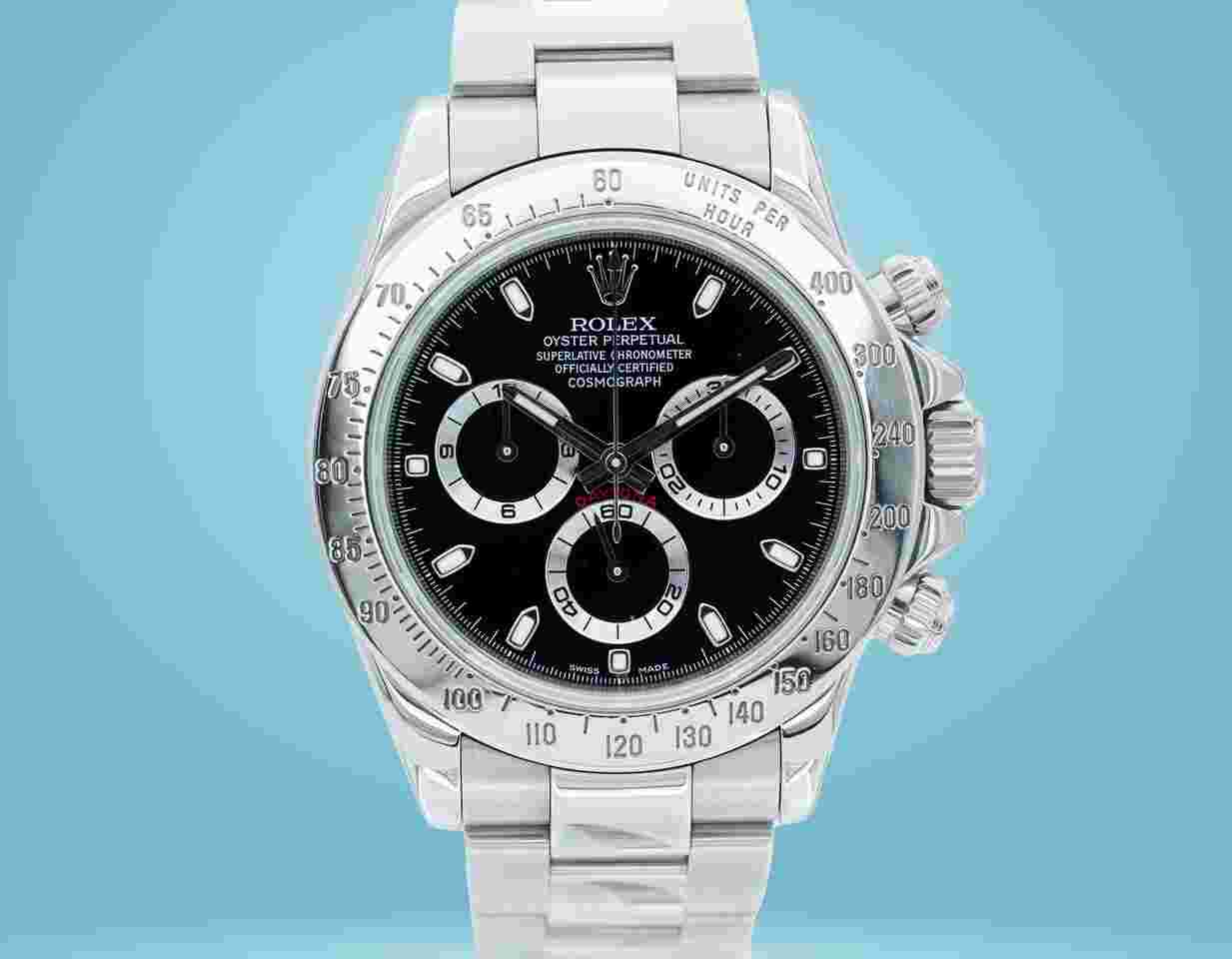 Rolex Daytona
116520 Black Dial 40mm Stainless Steel HEAVY BUCKLE BOXES/PAPERS