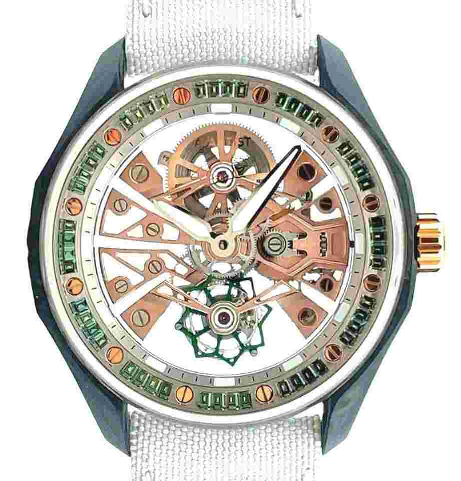 Avantist 42mm La Majesté Tourbillon “Kiradech ‘Arm’ Edition” Green Sapphire Gemset Bezel Forged Ca