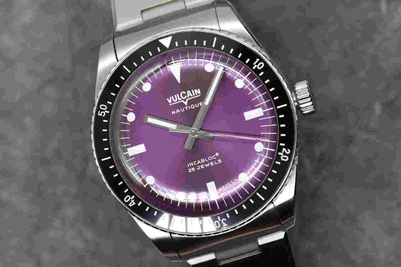 Vulcain
Nautique Skindiver Purple Black Special Limited Edition xx/100 Ref. 660170A17