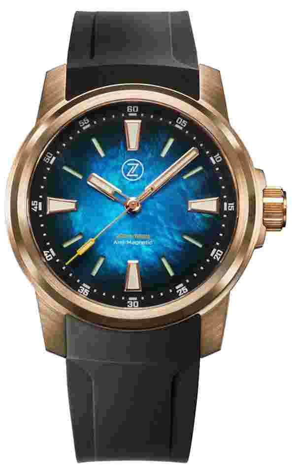 Zelos
Aurora Field 38mm Bronze Teal MOP