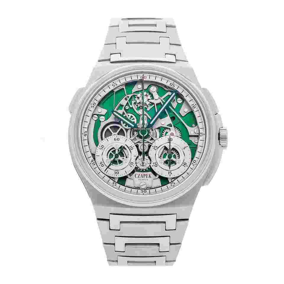 Czapek
& Cie Antarctique Chronograph Rattrapante Mystery Green Limited Edition