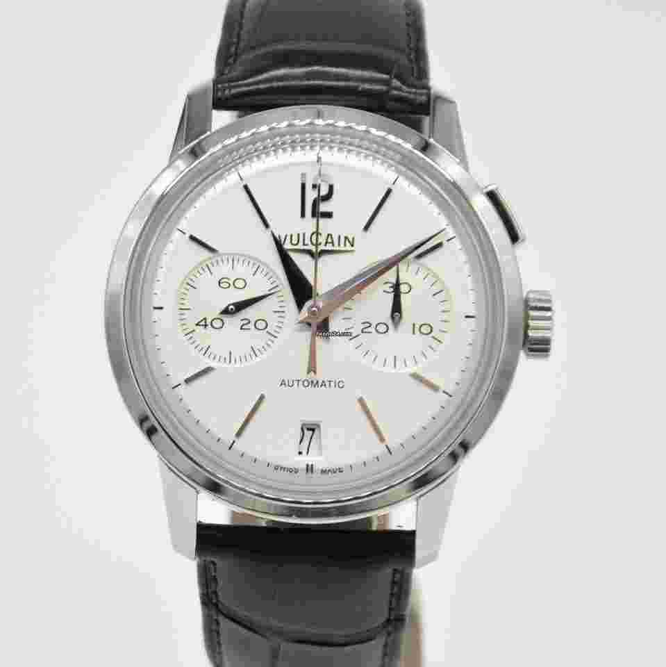 Vulcain 50s Presidents
Chronograph Steel 42mm 570157.309L Automatic Leather