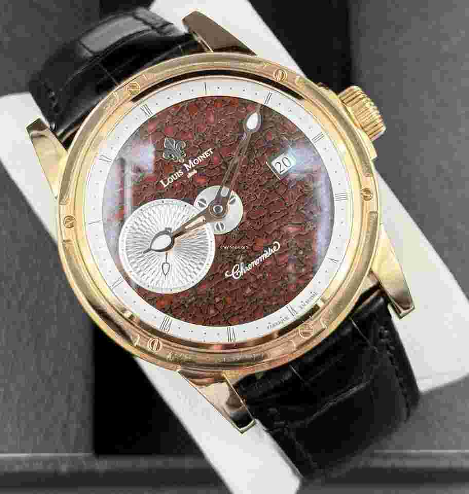 Louis Moinet Mecanograph
Jurassic Dinosaur Bone Rose Gold 43.5mm Men's Watch RARE