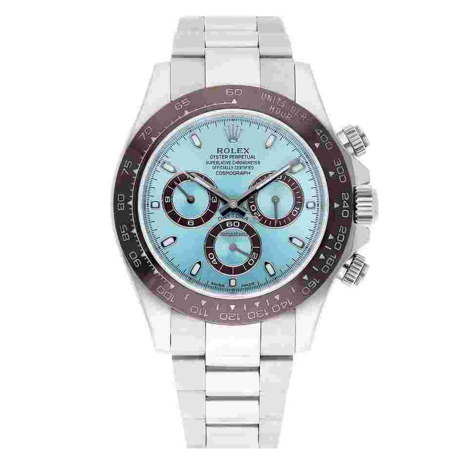 Rolex Daytona
Glacier Ice Blue Dial 40mm Platinum Watch 116506 Complete Mint