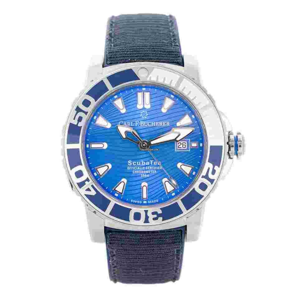 Carl F. Bucherer Patravi
ScubaTec Maldives Steel 45mm 10632.23.53.02 Full Set