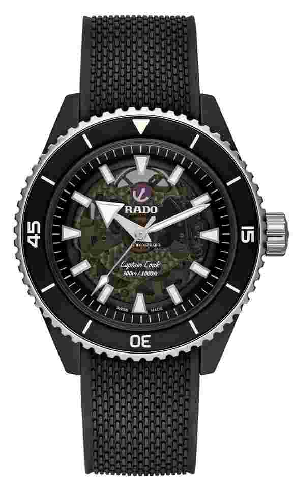 Rado Captain Cook High-Tech
Ceramic R32127156 43.0 mm Automatic 114 g 300m WR case High