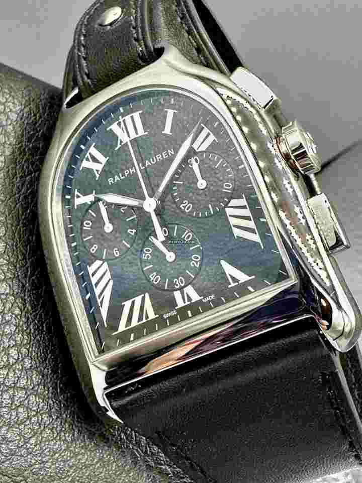Ralph Lauren
Stirrup Chronograph Black lacquer Dial JLC Caliber RL 750 Automatic