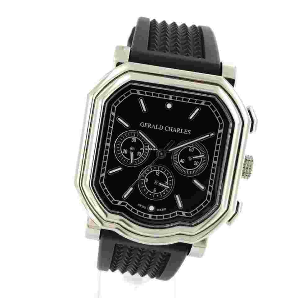 Gerald Charles
                           
                                 Maestro 3.0 Chronograph Black dial Rubber strap Ref. GC3.0-A-00 Never Worn Full Set