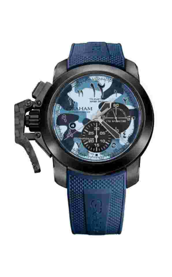 Graham Chronofighter Oversize
Blue Camouflage Chronograph PVD Stainless steel Men's Watch