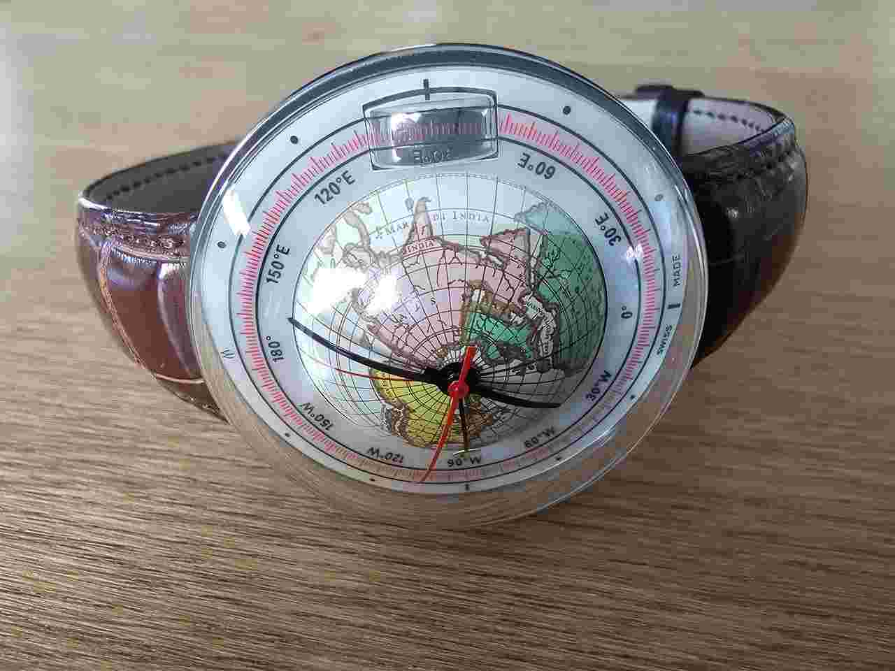 Magellan 1521 NORTHERN HEMISPHERE Magellan Acier Hemisphère Nord bracelet croco brun