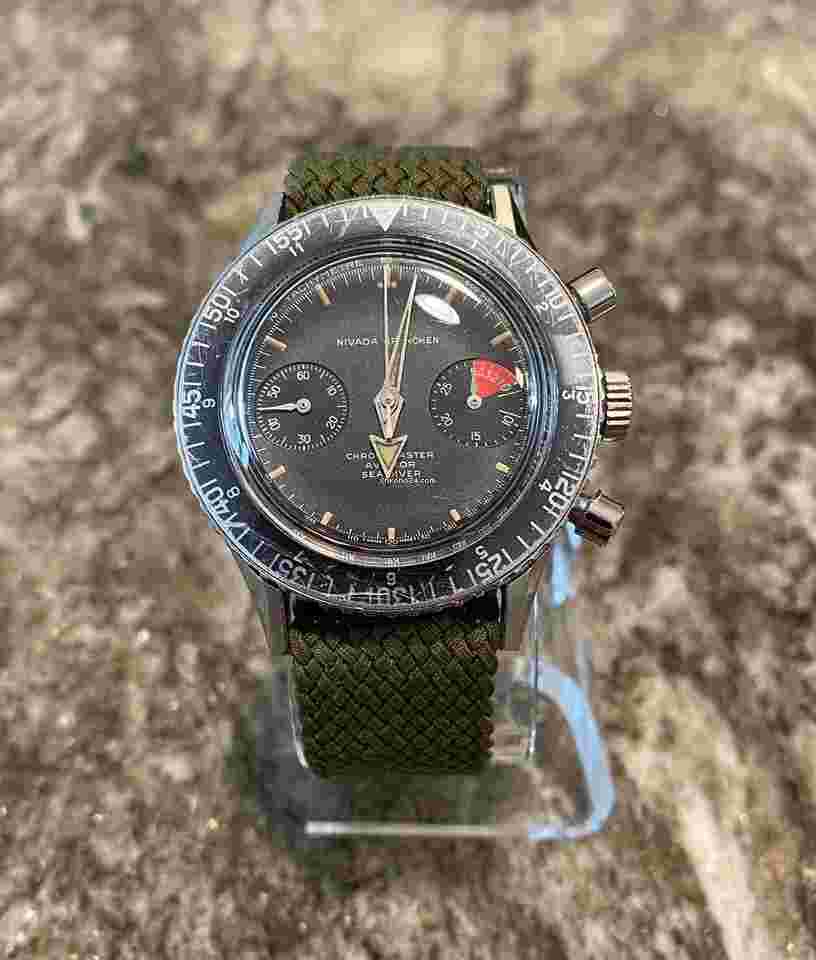 Nivada
                           
                                 Grenchen Chronomaster Aviator Sea Diver Ref. 9989-8222 (85001) - "Very good" condition