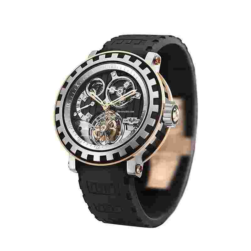 Dewitt Academia
Tourbillon Differentiel Titanium & Carbon & 18K Rose Gold Men's Watch
