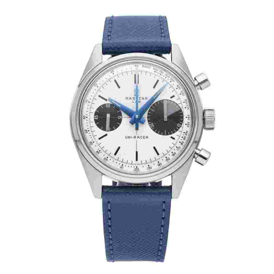 Massena Lab Uni Racer Chrono Stainless Steel Panda Manual-Wind Mens Watch UR-001