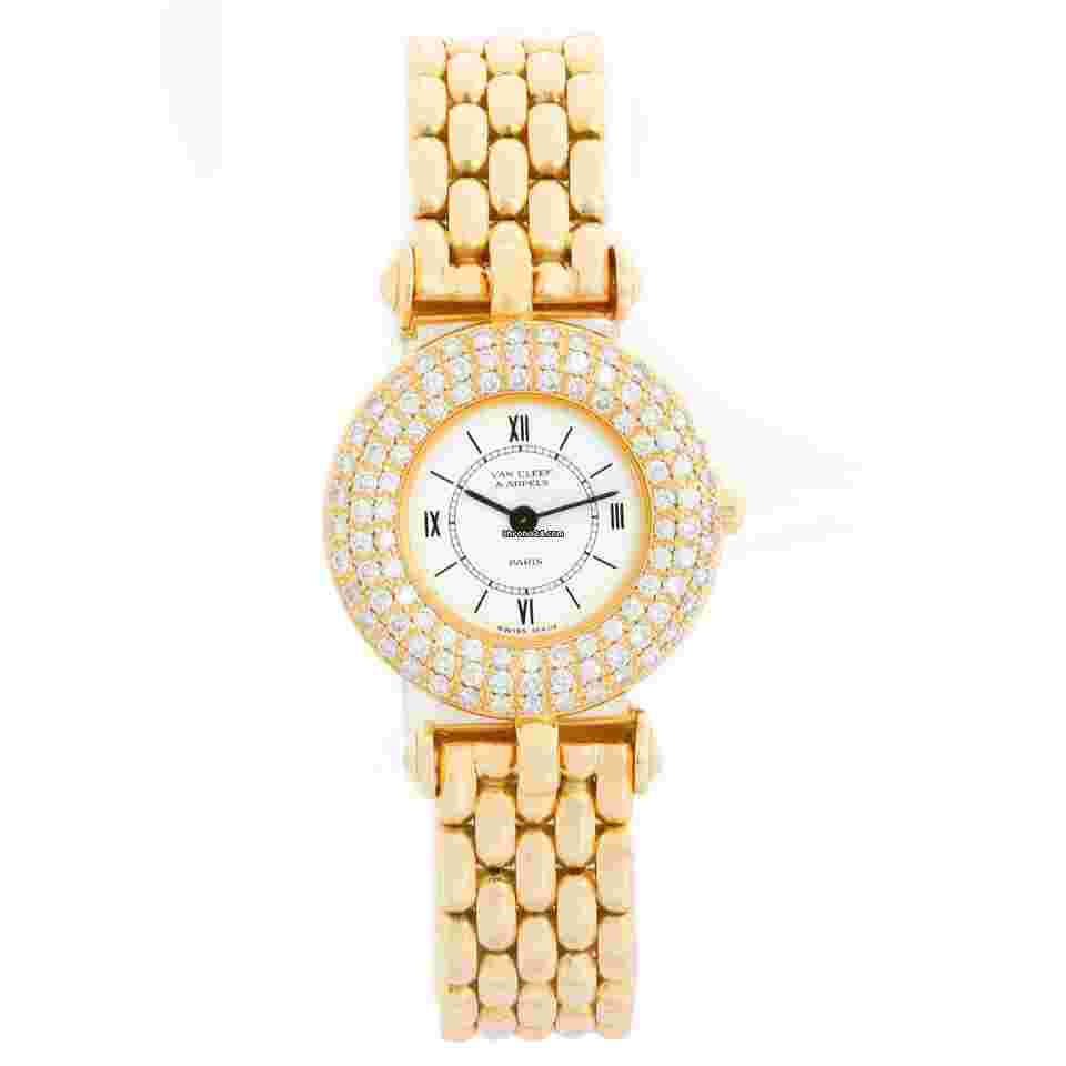 Van Cleef & Arpels
18K Yellow Gold Diamond Watch