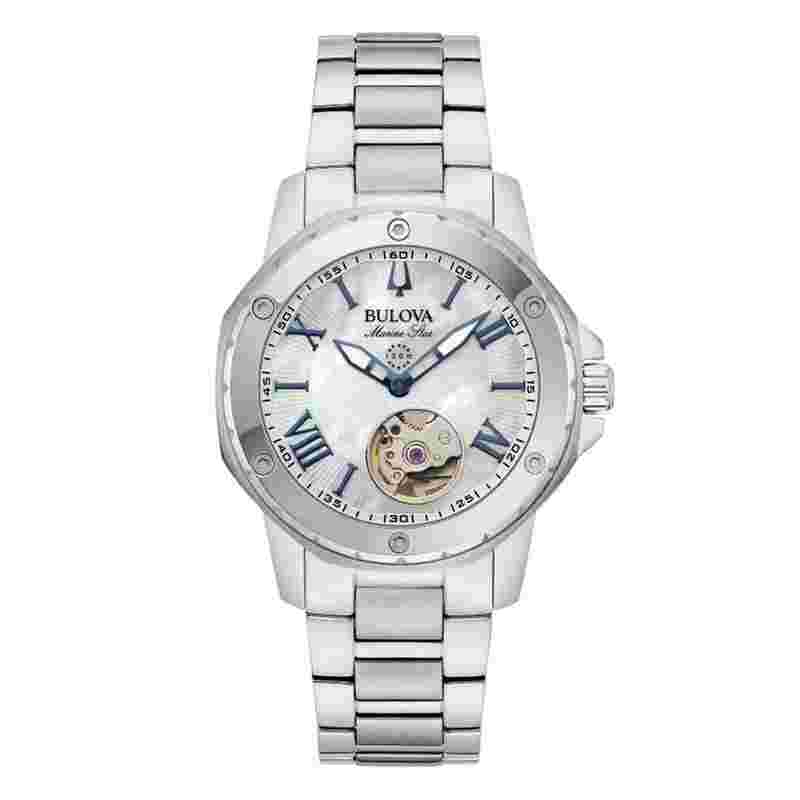 Bulova Marine Star Lady Automatic Official Dealer 96L326