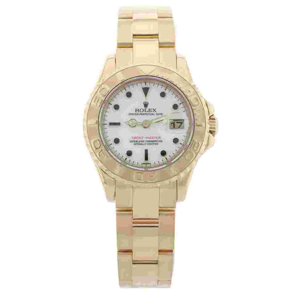 Rolex Yacht-Master
Lady Yachtmaster 29 Gelbgold Weiss Ref. 169628 B+P