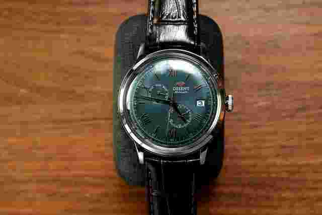 Orient Bambino RN-AK0703E Mechanical Automatic Bambino Green Men's Watch