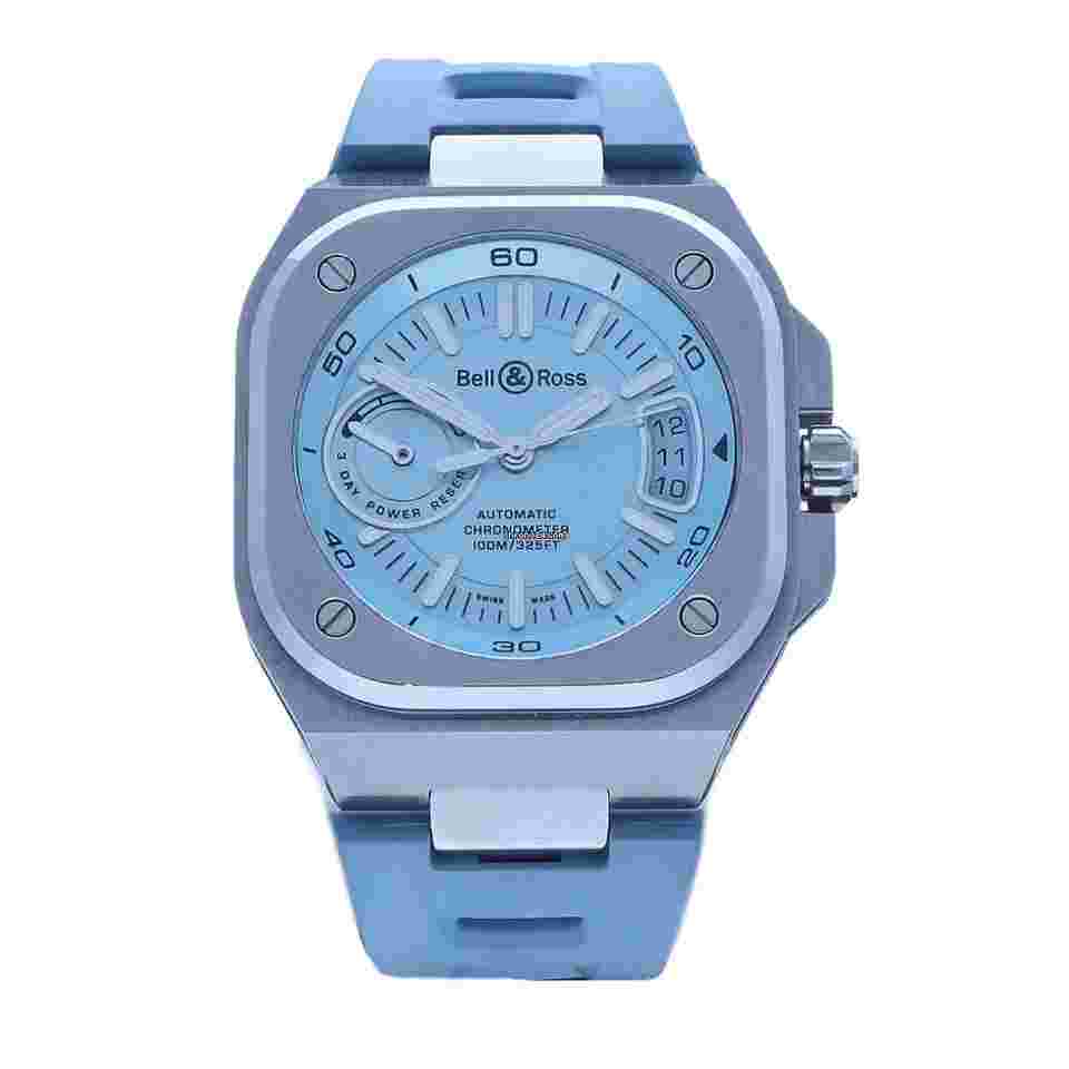 Bell & Ross
BRX5R-IB-ST/SRB BR-X5 Ice Blue Steel 41 mm Rubber Auto Men's Watch