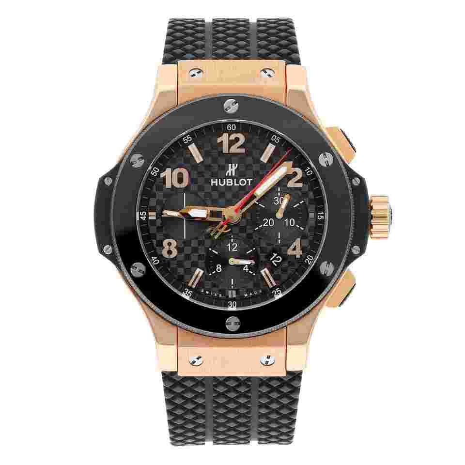 Hublot Big Bang 44 mm
Black 301.PB.131.RX Rose Gold with Black Rubber Watch