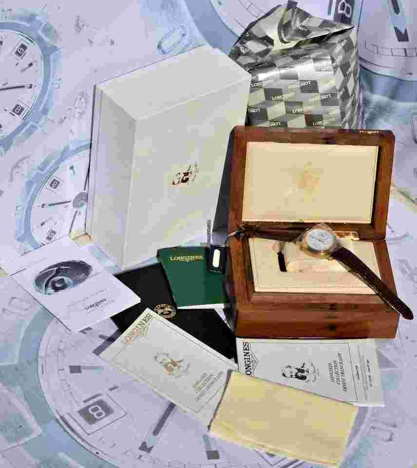 Longines
Francillon 18kt Gold Rattrapante Chrono Very Rare 1998 New Nos Complete