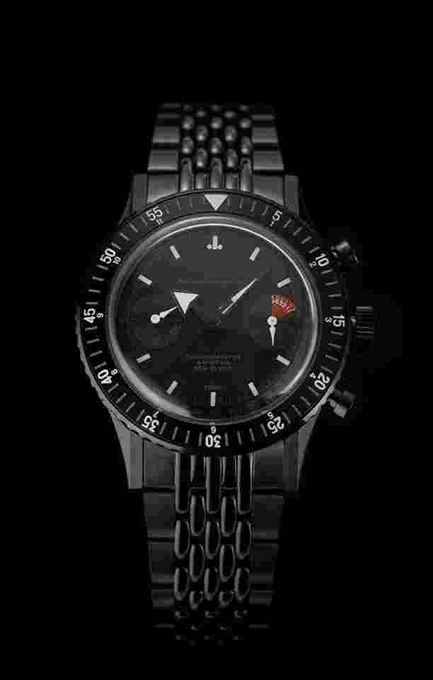 Nivada Grenchen Chronomaster Aviator Sea Diver Full Black