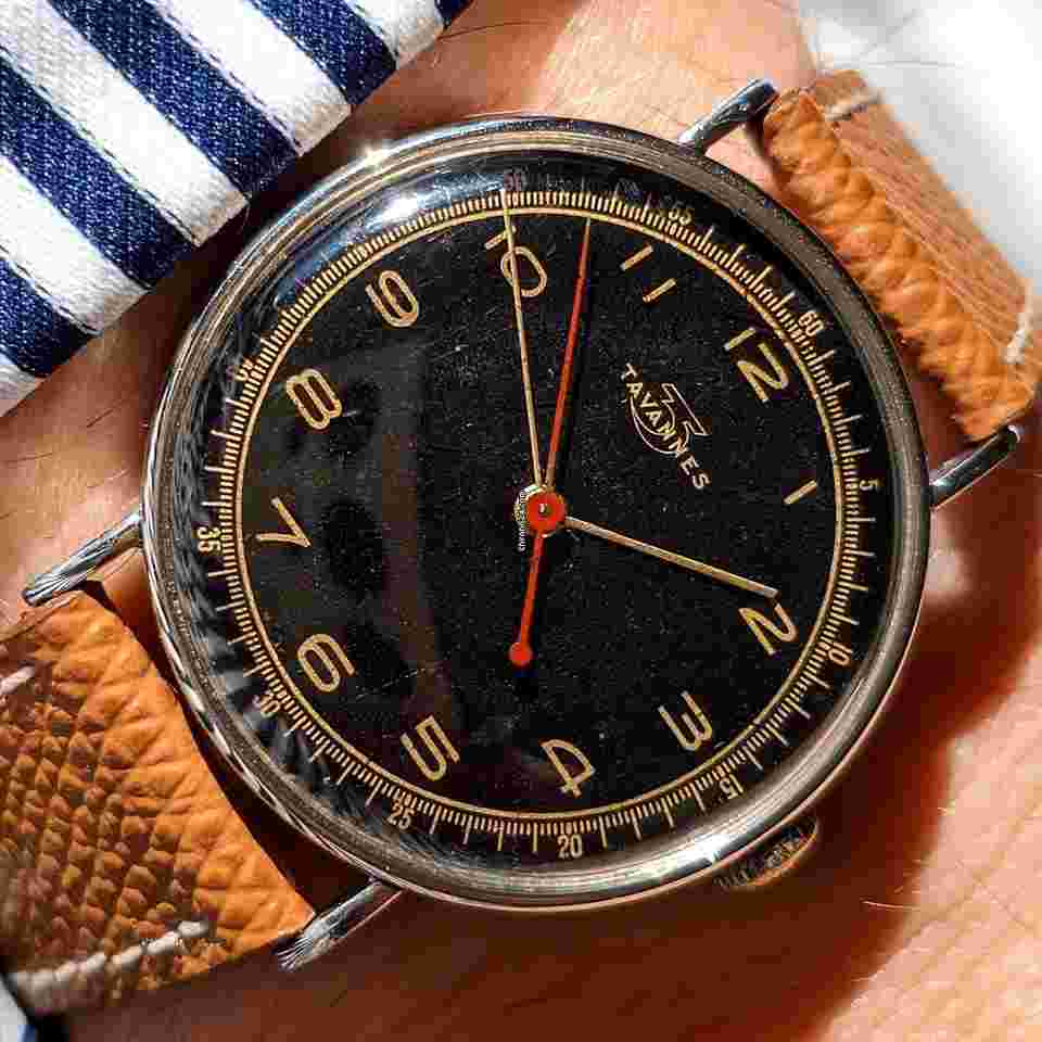 Tavannes
8721 MILITARY 1930 GILT BLACK DIAL PATENTED 26514
