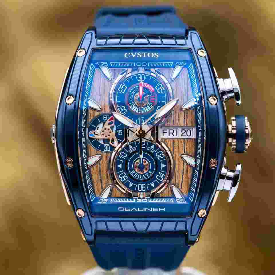 Cvstos Sealiner Chronograph Steel Teak Wood Dial C01107.4105001 2025
