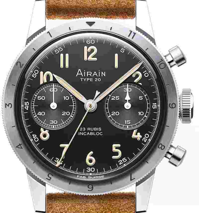Airain Type 20 Handaufzug Chronograph 421.436S