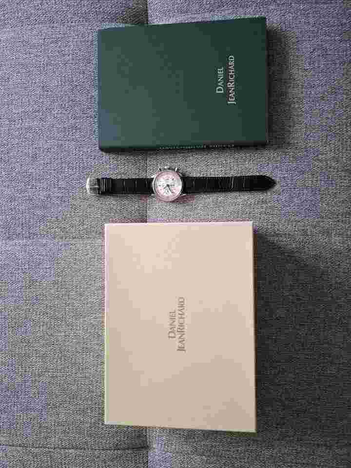 JeanRichard Bressel Full Set - mit Originalbox Originalpapieren Garantiekarte